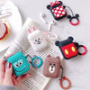 Image of Cartoon Wireless Bluetooth Earphone Case For Apple AirPods Silicone Headphones Cases For Airpods 2 Protective Cover